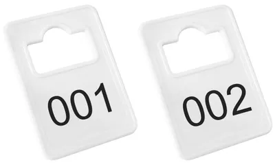 Obrázek produktu pro Čísla plastového šatníku CombiCraft Tiffany White – 1 až 100