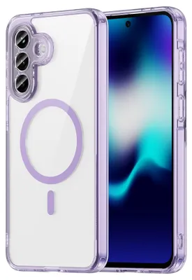 Image de Coque magnétique MagSafe pour Samsung Galaxy S26 FE, protection de l'appareil photo, couleur violette
