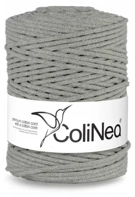 Produktbild von ColiNea Makramé-Garn 3 mm geflochten 200 m Grau