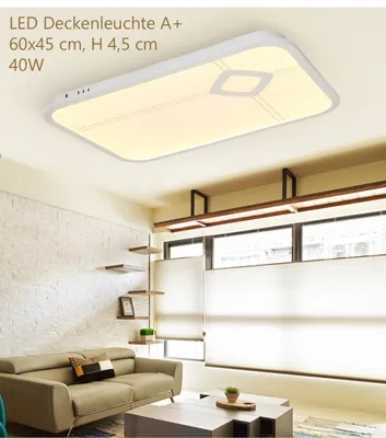 Produktbild von 2108-60x45WJ LED Deckenleuchte mit Fernbedienung Lichtfarbe/ Helligkeit einstellbar