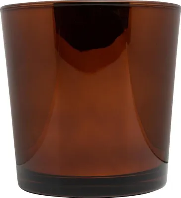 Produktbild von INNA-Glas Glasübertopf Alena Shiny, Kupfer glänzend, 19 cm, Ø 19 cm - Deko Übertopf