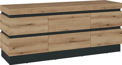 Produktbild von TV Lowboard - Evoke Eiche Nachbildung - B 160 cm - 2 Türen - 2 Schubladen