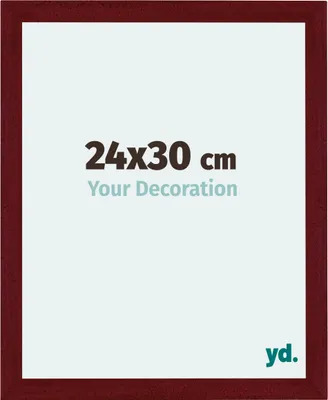 Produktbild von Bilderrahmen, 24x30 cm, Weinrot Gewischt, MDF, Mura