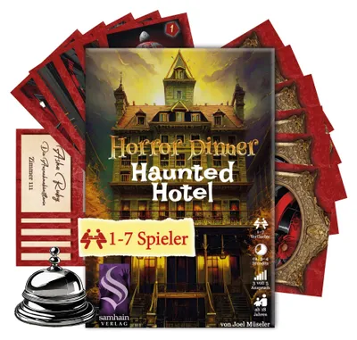 Productafbeelding van Samhain Verlag - HORRORDINNER - Het Spokenhotel - Een misdaad-diner voor 1-7 spelers, vanaf