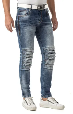 Immagine prodotto di CD898 Jeans slim fit da uomo – Design elegante con dettagli in cerniera