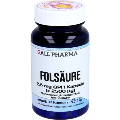 Produktbild von Folsäure 2,5 mg Gph Kapseln 90 St