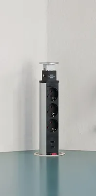 Produktbild von brennenstuhl Steckdoseneinheit "Tower Power" 3-fach USB