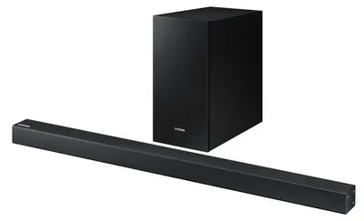 Image de Samsung HW-R450, 2.1 canaux/canaux, 200 W, DTS 2.0, Dolby Digital, Caisson de basses actif, Sans fil, 16.5 cm (6.5")