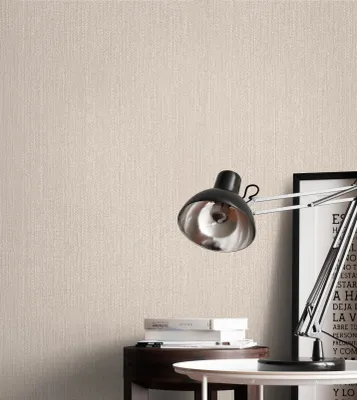 Produktbild von NEWROOM Tapete Beige Vliestapete Struktur - Einfarbig Uni Taupe Grau Weboptik Unifarbe  Modern