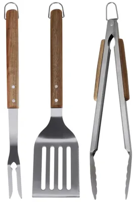Imagen del producto de Juego de utensilios para barbacoa, 3 piezas.