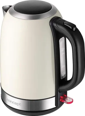 Obrázek produktu pro Concept RK3242, 1,7 l, 2200 W, Krém, Nerezová ocel, Indikátor úrovně vody, Bezkabelový