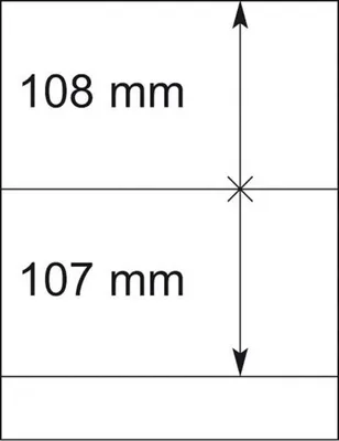 Produktbild von Lindner 802215P T-Blanko-Blätter - 10er-Packung