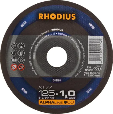 Image de Disque fendu en métal, plat, Ø125 x 1,0 mm