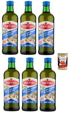 Produktbild von Bertolli Italian Gourmet Olio Extra Vergine di Oliva Gentile, mild & fein 6 x 1L