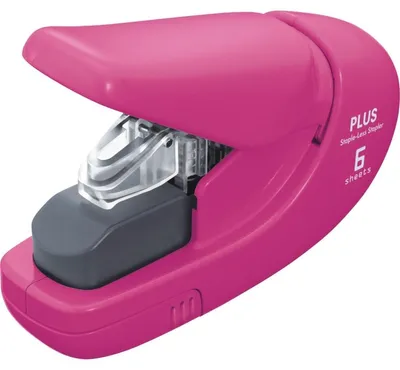 Immagine prodotto di Plus Japan 31148 Cucitrice senza punti metallici - rosa, fino a 5 fogli