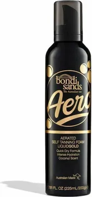 Produktbild von Bondi Sands Aero Self Tanning Foam Liquid Gold, Schaum, Körper, 225 ml, AQUA (WATER), ALCOHOL, PROPYLENE GLYCOL, DIHYDROXYACETONE, GLYCERIN, BUTANE, DIMETHYL ISOSORBIDE,..., 1 Stück(e)