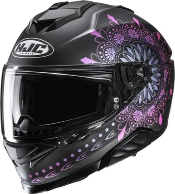 Produktbild von HJC i71 NIEL Integralhelm schwarz-pink MC28SF XS XS in blau/rosa/schwarz