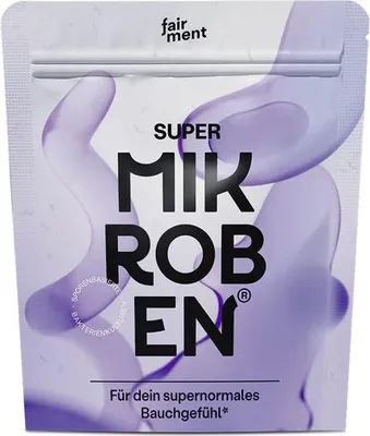 Produktbild von Fairment SuperMikroben Plus | 60 Kapseln | Probiotika Komplex mit Vitamin B und Mineralien | vegan