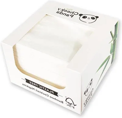 Obrázok produktu pre Papierové obrúsky 25 x 25 cm, dvojvrstvové, biele, na oslavy