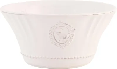 Immagine prodotto di Zuppiera Clayre & Eef Ø 14x7 cm in Vetroceramica bianca Bird