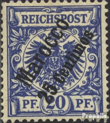 Produktbild von Briefmarken Dt. Post Marokko 1899 Mi 4 mit Falz Aufdruckausgabe
