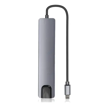 Produktbild von USB-C Hub 8-in-1 mit 4K HDMI, 87W Power Delivery und Aluminiumgehäuse