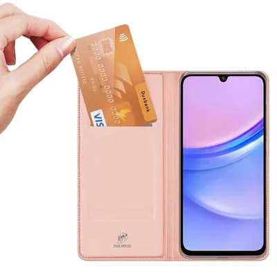 Produktbild von Dux Ducis Slim TPU Klapphülle Samsung Galaxy A15 (5G/4G) - Rosé gold