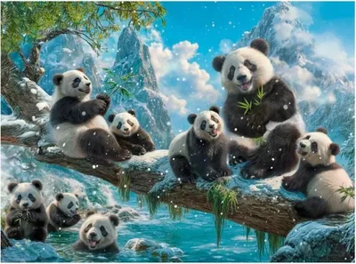 Image de CASTORLAND Puzzle Panda Winterrettung 2000 dlks