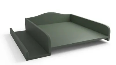 Produktbild von regalik Wickelaufsatz für Waschmaschine – Wickelauflage 60x70 cm – Laminierte Holzplatte – Grün – 82x72x10 cm – Sicherer & Platzsparender Wickeltischaufsatz