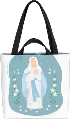 Produktbild von VOID Heilige Maria Kirche Mutter Tasche 33x33x14cm,15l Einkaufs-Beutel Shopper Einkaufs-Tasche Bag