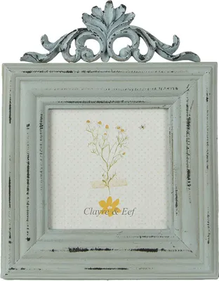 Image de Clayre & Eef Cadre photo 10x10 cm vert MDF