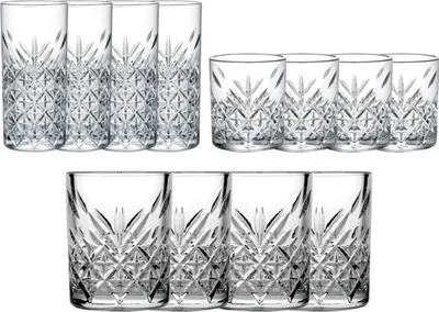 Produktbild von Pasabahce Gläser-Set "Timeless" 12-teilig Whiskey Stamper Longdrink Glas