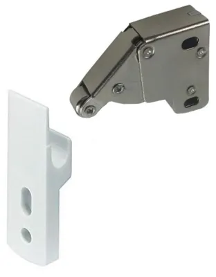 Productafbeelding van Compleet Mini Latch & Hooks Pack - Voor Inspectiedeuren en Shutters, Wit, 4 Stuks
