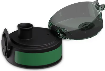 Produktbild von Schmatzfatz Ersatzdeckel Trinkflasche – BPA-frei, Silikonstrohhalm, Auslaufsicherer 1-Klick-Verschluss für 500 ml Flaschen, Leicht zu Reinigen, Spülmaschinengeeignet, Kinderfreundlich, Golf Grün