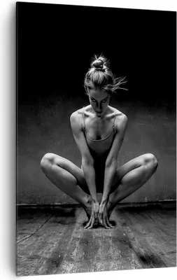 Produktbild von Bild auf Leinwand - Leinwandbild - Einteilig - Tänzerin Frau Ballerina - 80x120cm - Wand Bild - Wanddeko - Wandbilder - Leinwanddruck - Wanddekoration - Leinwand bilder - Wandbild - PA80x120-4925