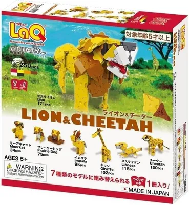 Produktbild von Klocki japońskie LaQ Animal World Lion and Cheetah