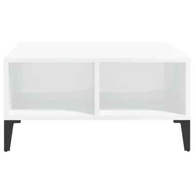 Produktbild von （Robust Möbel） Couchtisch Hochglanz-Weiß 60x60x30cm Holzwerkstoff - CL828208 - Couchtische