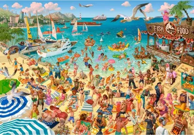 Produktbild von CASTORLAND Puzzle-Kunstsammlung: Rettung am Meer 1000 dlks