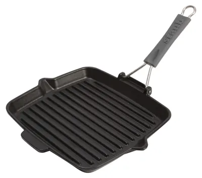 Productafbeelding van STAUB, Grillpan, 24 cm, 0,90 liter, zwart, gietijzer, vierkant