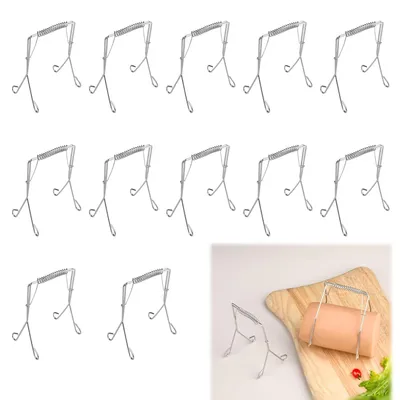 Immagine prodotto di Set di 12 fermagli in acciaio inossidabile per rotoli
