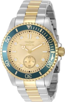 Produktbild von Invicta Pro Diver 49425 Herren Uhr - Quartz Bewegung - Edelstahl mit Goldenem Zifferblatt - 43 mm