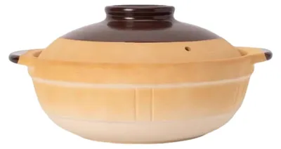 Zdjęcie produktu dla Garnek żaroodporny ceramiczny z pokrywką - żółty, pojemność 2100 ml