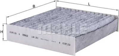 Produktbild von KNECHT LAK 251 Aktivkohle Innenraumfilter Pollenfilter für MITSUBISHI COLT VI (Z3A, Z2A) für SMART FORFOUR (454)