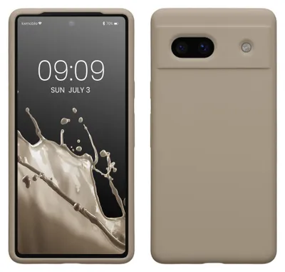 Produktbild von kwmobile Handyhülle für Google Pixel 7a Hülle, für Pixel 7a Case - Hülle Silikon - kabelloses Laden - Taupe