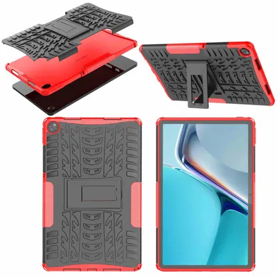 Obrázek produktu pro Pro Oppo Realme Pad 10.4 Hybrid Red Tablet Pouzdro Pouzdro Kryt Ochrana Pouzdro