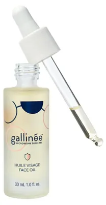 Obrázek produktu pro Gallinee, Microbiome Skincare, Prebiotics & Postbiotics, Nourishing, Oil, For Face, 30 ml