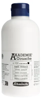 Produktbild von Schmincke AKADEMIE Gouache Weiß, deckend 500ml 22 100 028