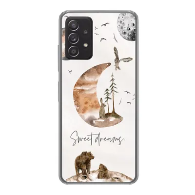Produktbild von MuchoWow® Handyhülle Schutzhülle Hülle für Samsung galaxy a73 Zitate - Kinder - Sprichwörter - Süße Träume - Jungen - Mädchen - Kinder Silikon Softcase Handy Hülle - Handyhülle