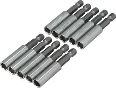 Produktbild von 10x Bitverlängerung 60 mm Bithalter Aufsatz Bit Halterung Verlängerung Aufnahme