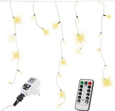 Produktbild von VOLTRONIC 600 LED warmweiß Lichterketten Eisregen Fernbedienung Weihnachten